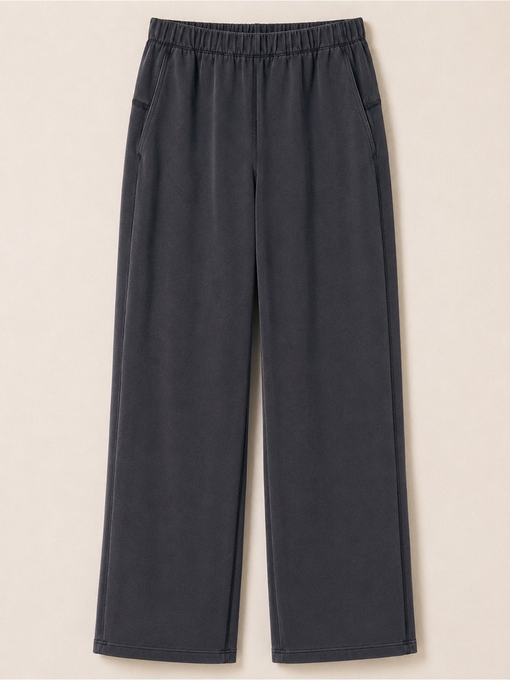 Lululemon Softstreme High-Rise Straight Leg Cropped Pants Gray Size 2 - Picture 4 of 10